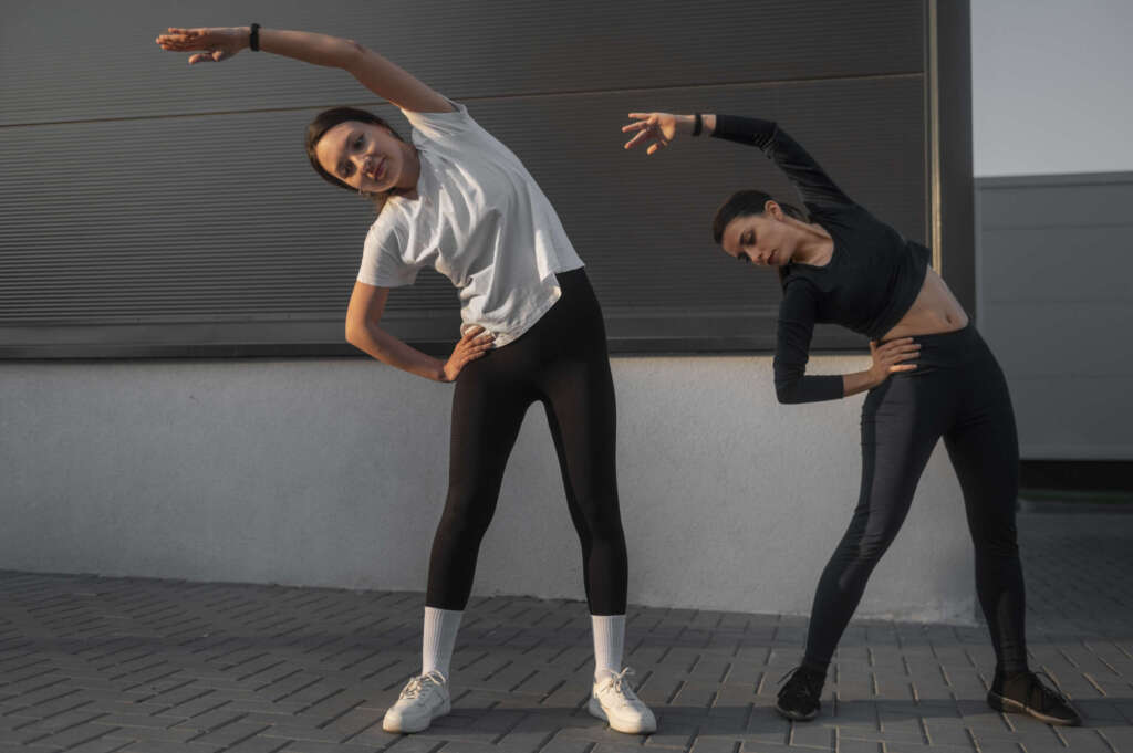 Structured warm-up and cool-down in dance
