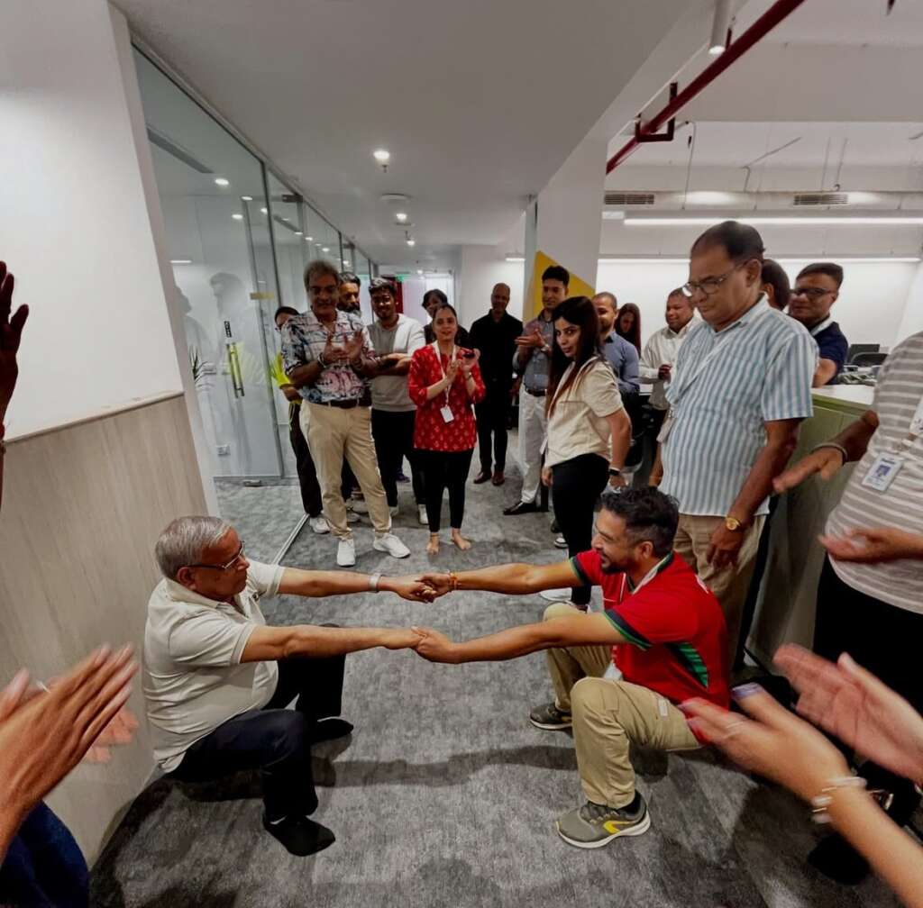 Yoga in Corporate with friends