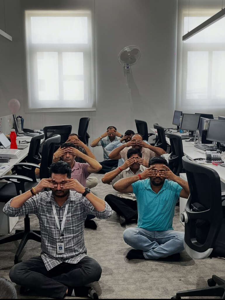 Yoga Excercises in corporate